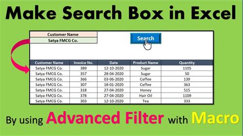 Search Box In Excel Step By Step Guide To Create Search Box In Excel