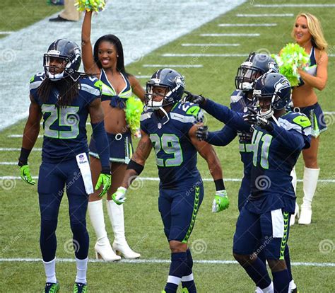 Seattle Seahawks Legion Of Boom Editorial Photography Image Of Cheerleaders Thomas 46771257