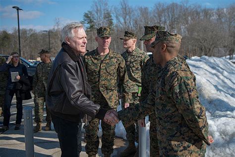 Secnav Visits Marine Officer Training At Quantico Military Com