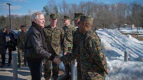 Secnav Visits Marine Officer Training At Quantico United States