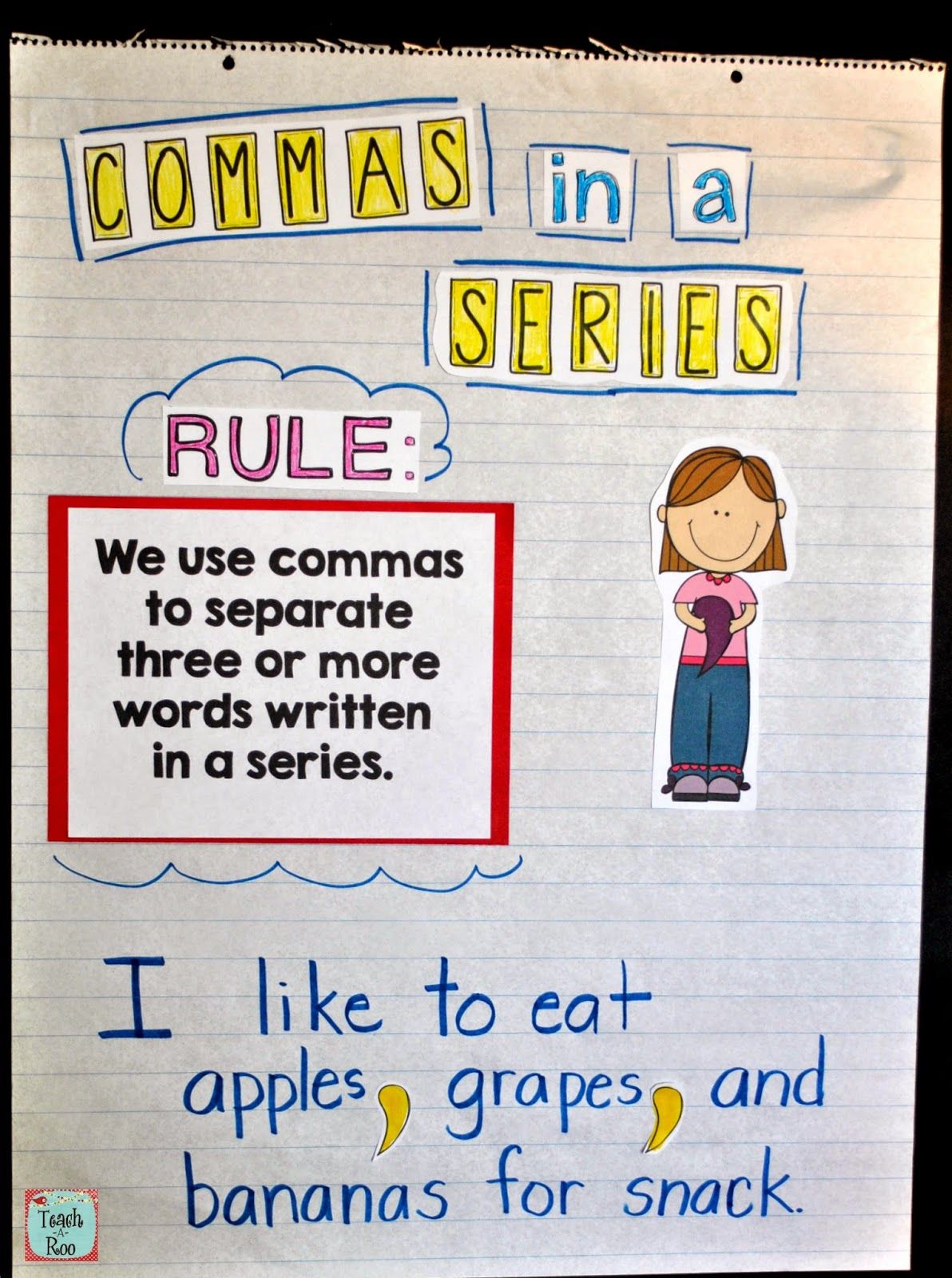 Second Grade Commas In A Series Activity Teacher Made