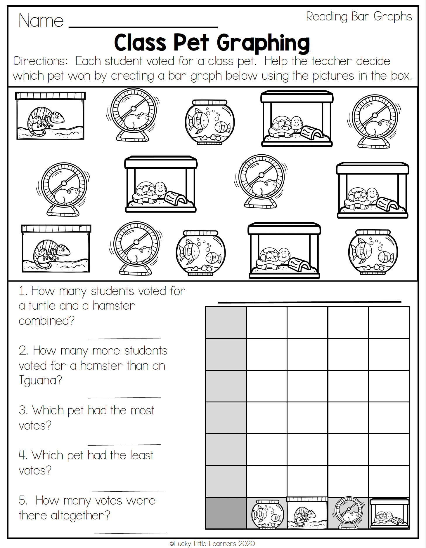 Second Grade Data And Graphing Worksheets My Teaching Pal