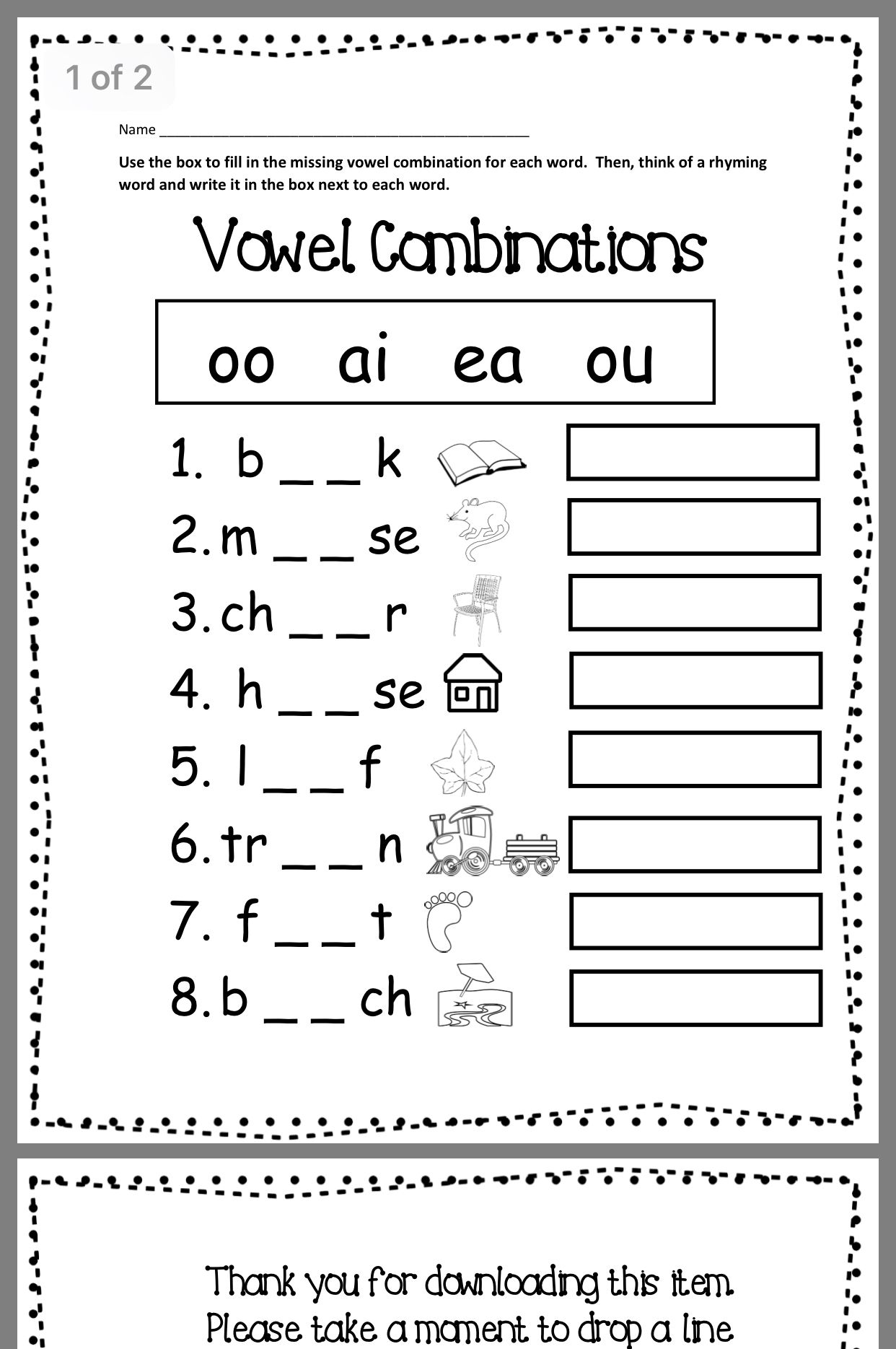 Second Grade Phonics Worksheets And Flashcards Free Printable Phonics