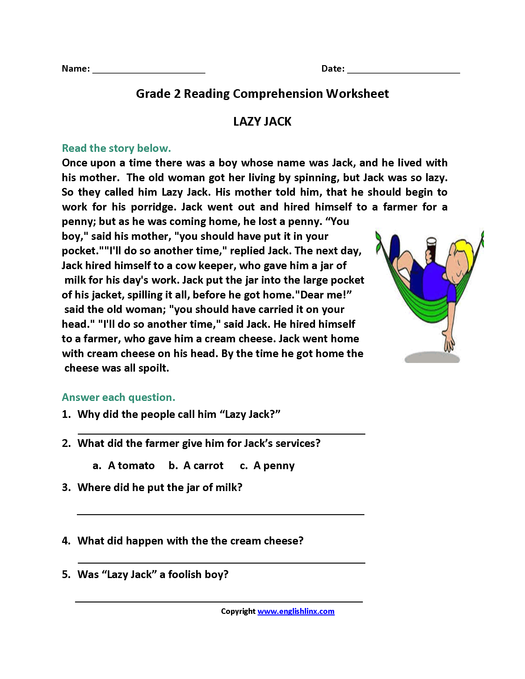 Boost Reading Skills with Our Second Grade Worksheets