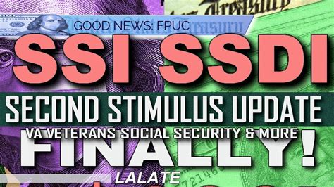 Second Stimulus Check Ssi Ssdi Ssa Ss Veterans Va Second Stimulus Package Update Good News