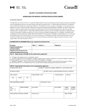 Security Clearance Form Pdf Complete With Ease Airslate Signnow