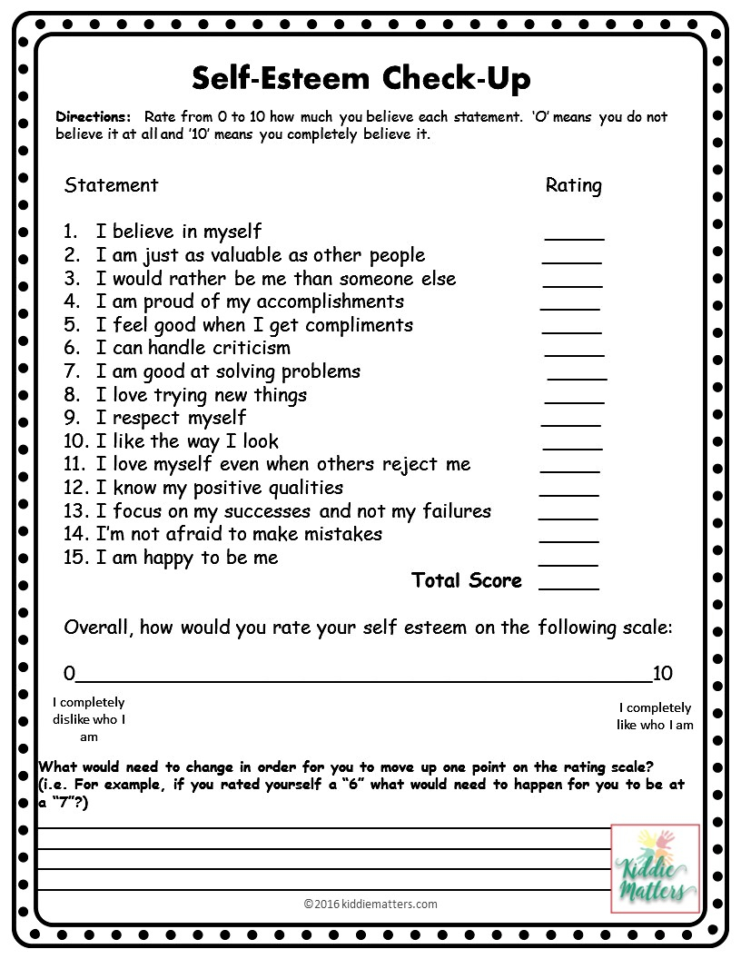 7 Self-Esteem Boosters: Worksheets That Work