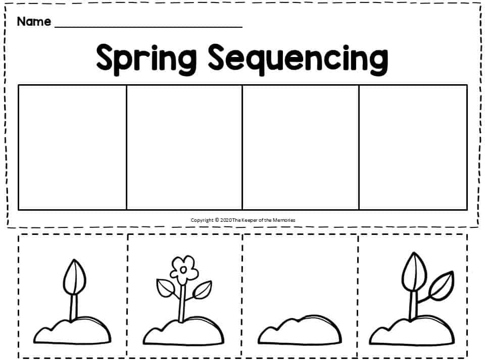 Sequence Worksheets For Kindergarten The Keeper Of The Memories