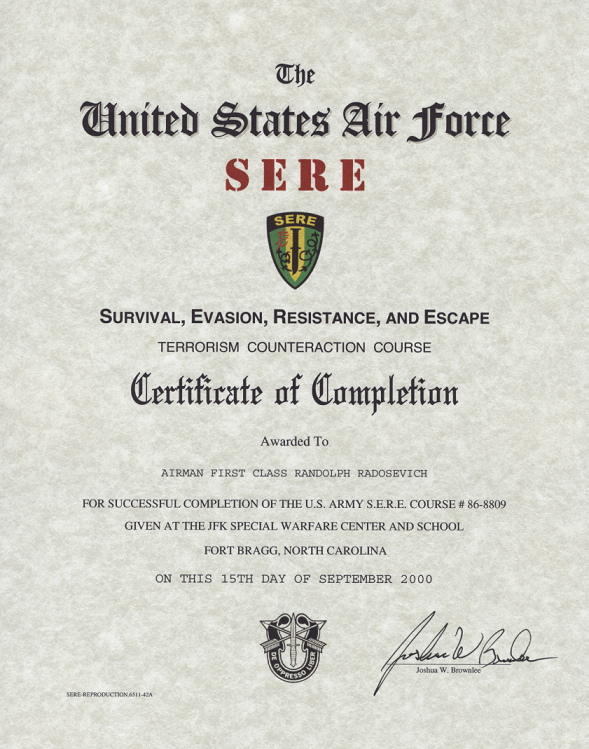 Sere Air Force Training