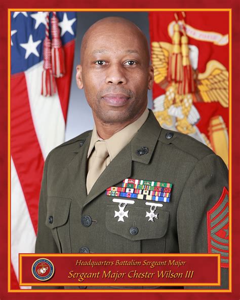 Sergeant Major Chester Wilson Iii Marine Corps Training And Education Command Leaders