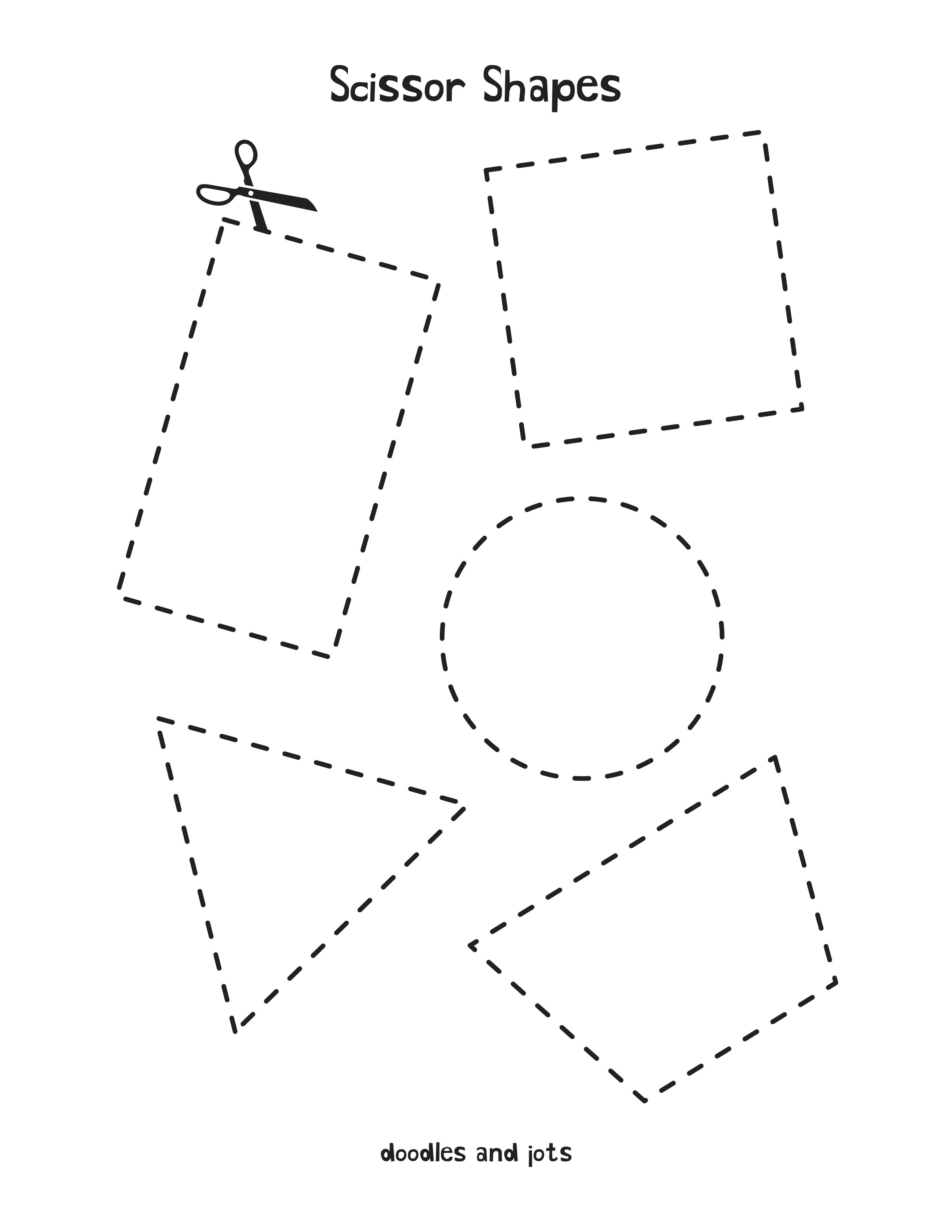 Shape Cutting Worksheets