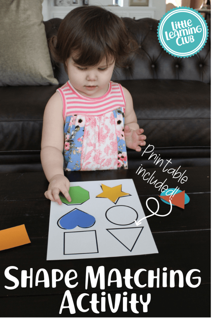 Shape Matching Activity Little Learning Club