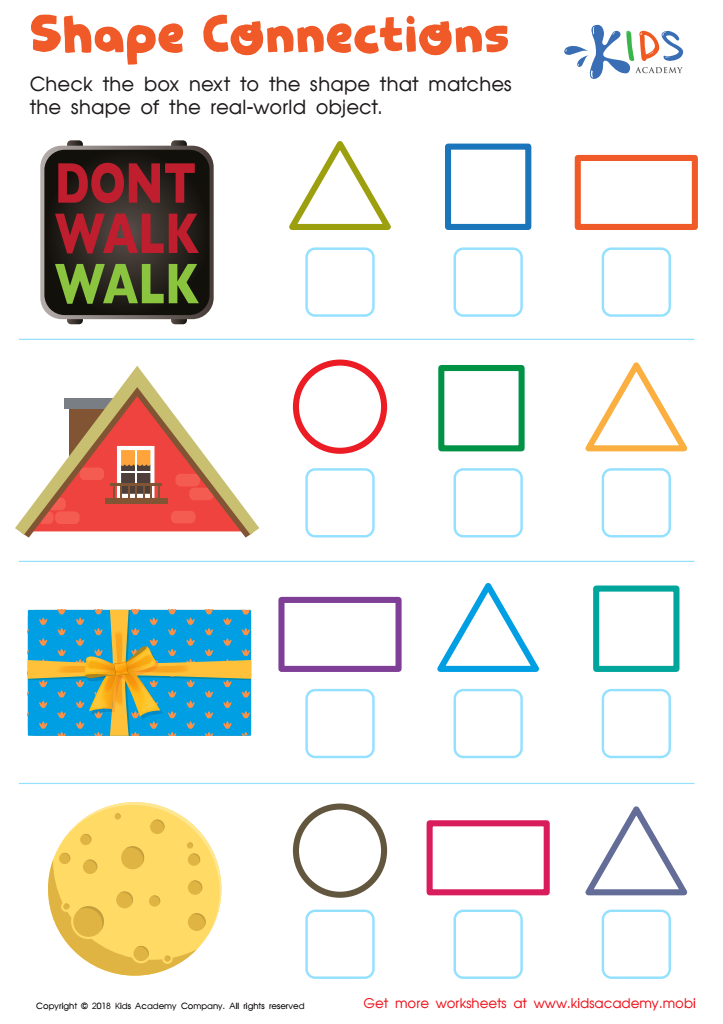 Kindergarten Shape Worksheet Fun for Little Learners