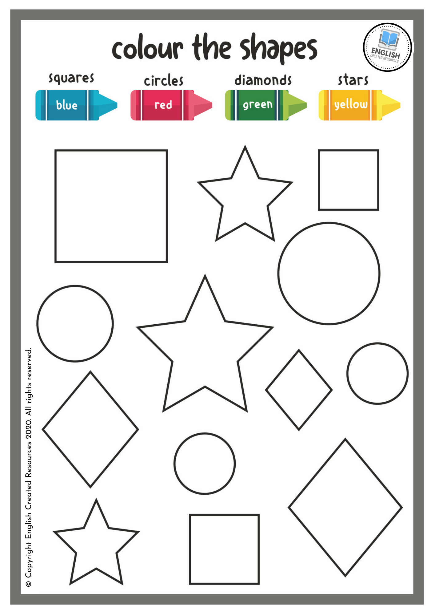 Shapes Measurements Esl Activities Worksheets