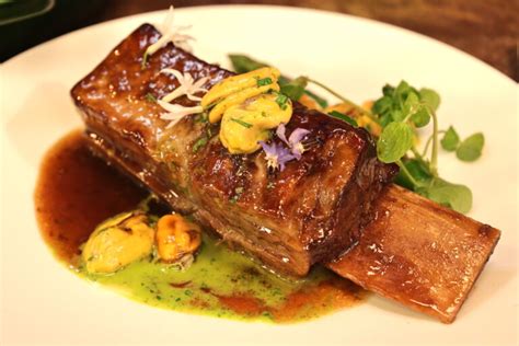 Short Rib Of Beef With Mussels Parsley And Wild Garlic James Martin Chef