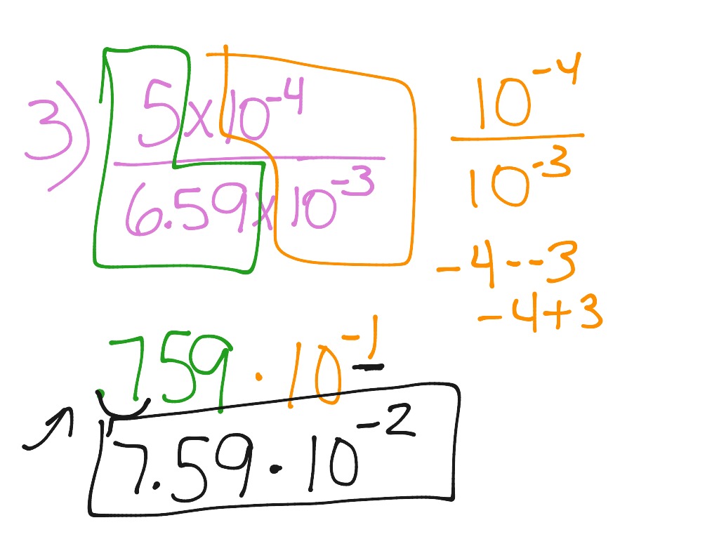 Showme Operations In Scientific Notation