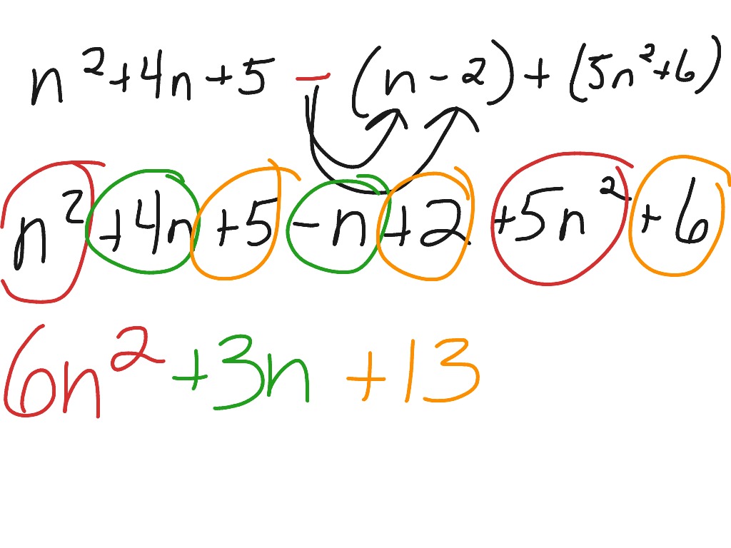 Showme Simplifying Polynomials Expressions