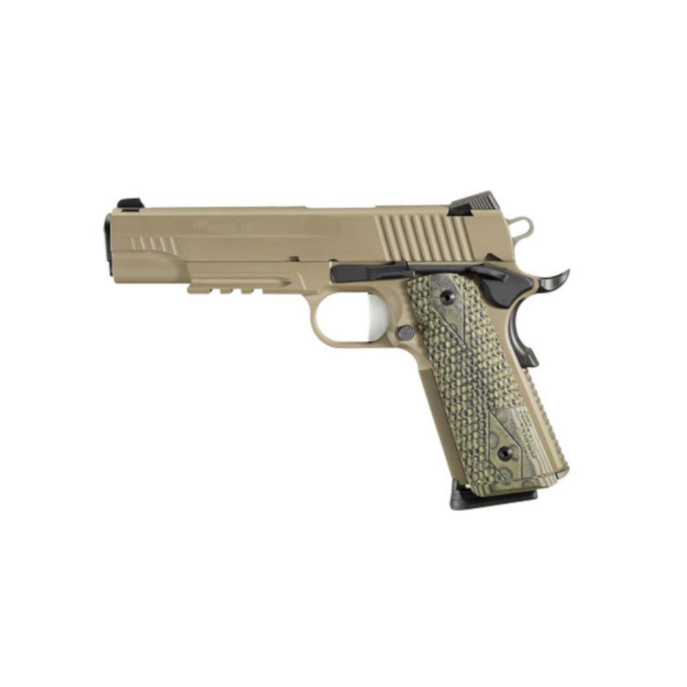 Sig Sauer 1911 Enhanced Scorpion 45 Acp Flat Dark Earth Full Size 8 Round Semi Automatic Pistol