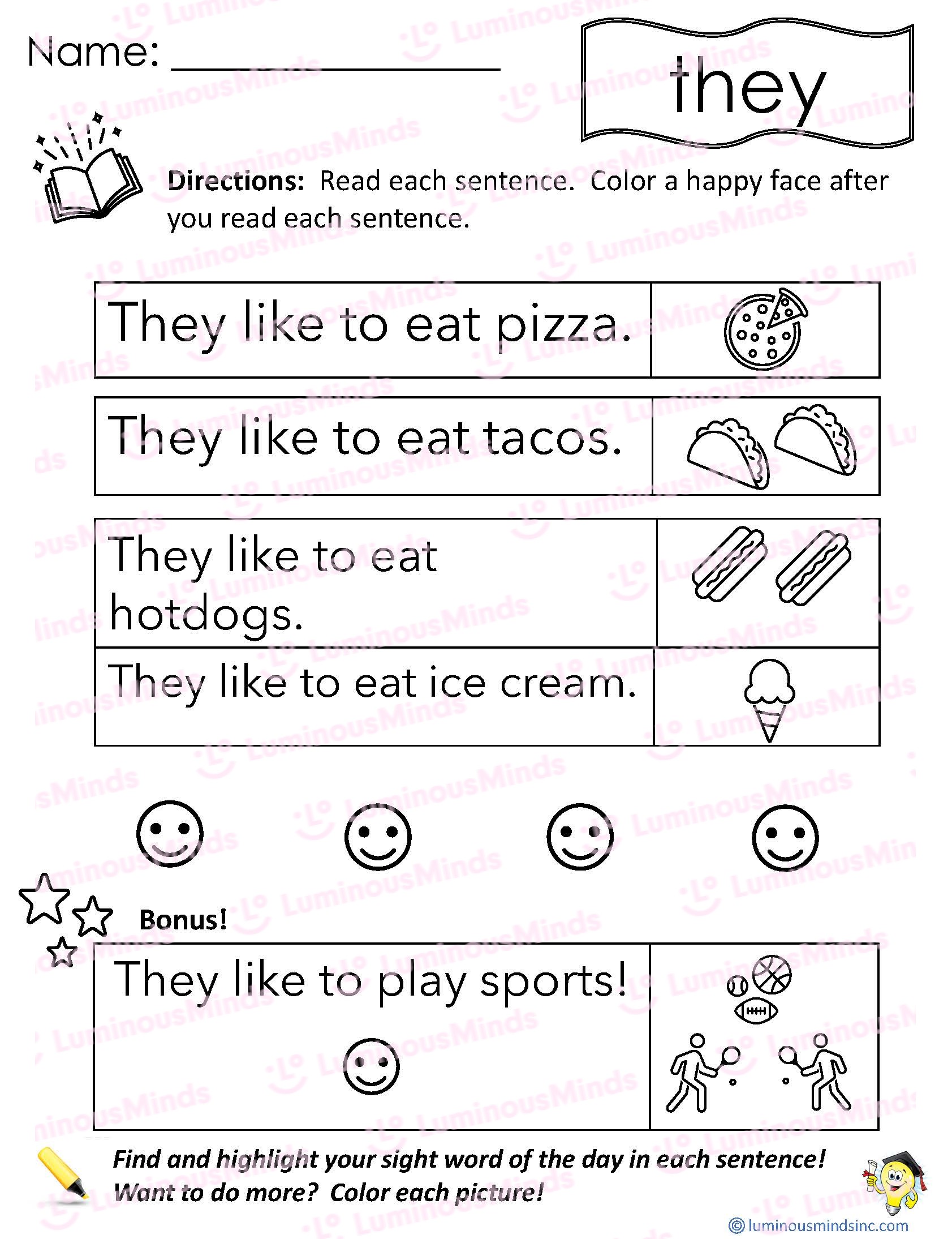 Sight Word Practice Children Learn Best When They Practice Words In A Variety Of Ways Check