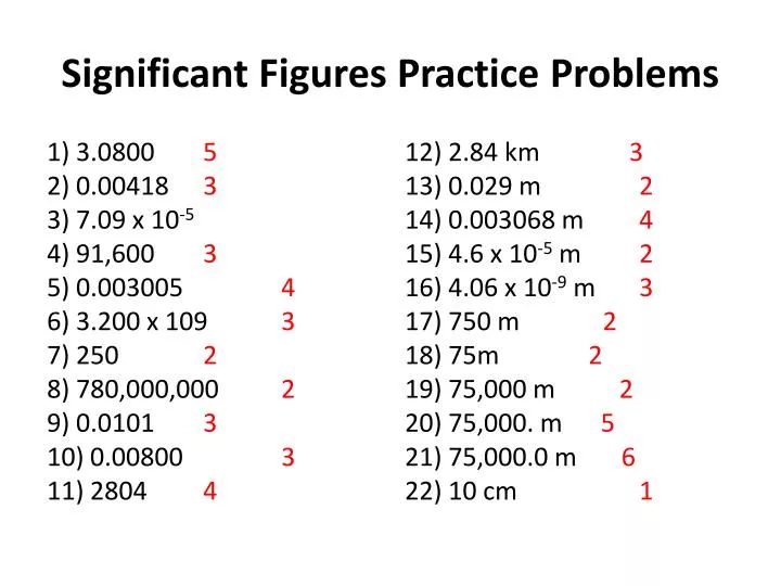 Significant Figures Practice Pdf Significant Figures Practice Report