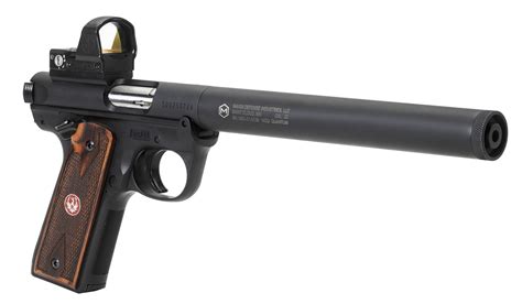 Silenced Ruger 22 Pistol