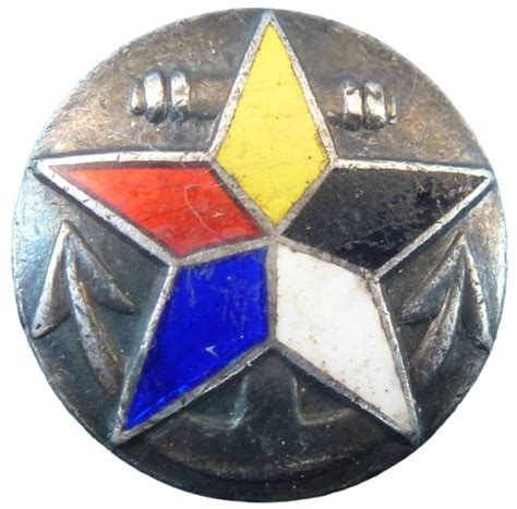 Silver Numbered Badges With Manchukuo Army Star And Anchor Medals Of Asia