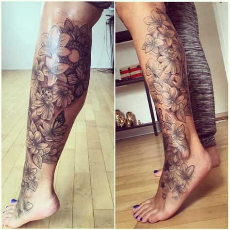 Simple Leg Tattoos For Females