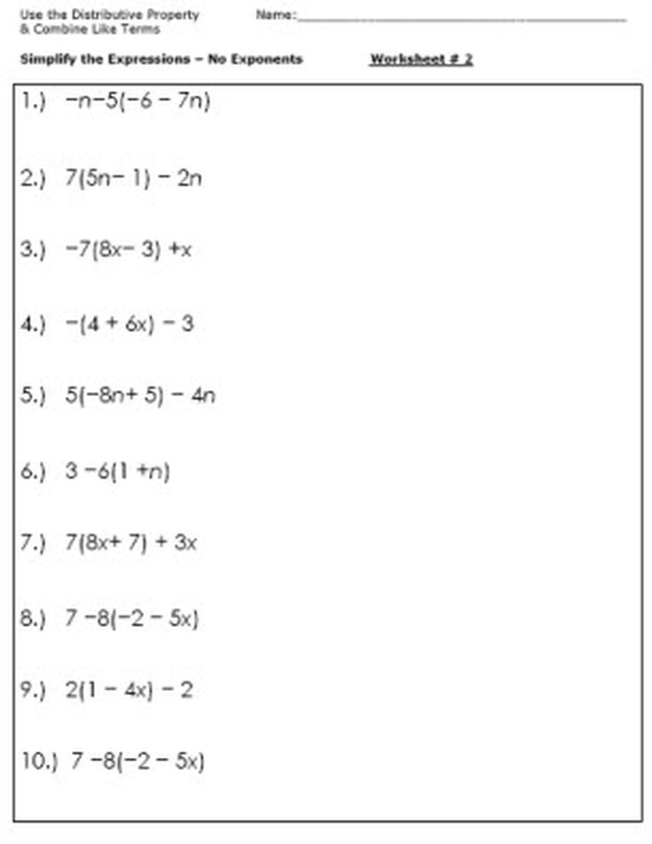 Simplify Equations Easily with Our Free Worksheet