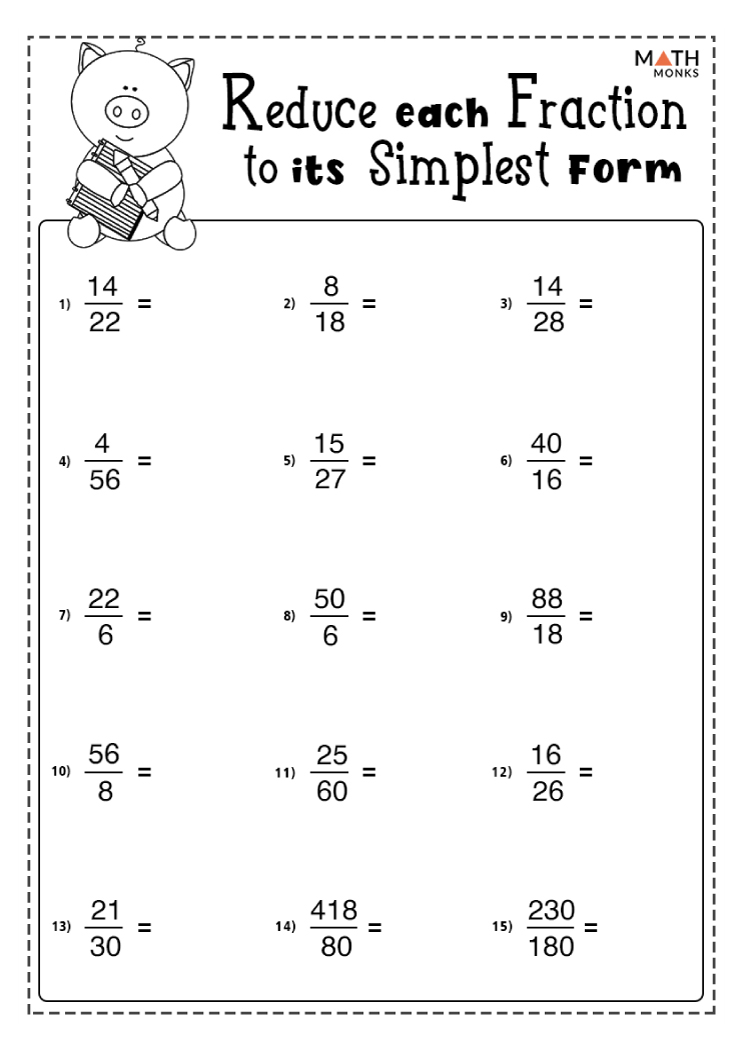 Simplifying Fractions Worksheet Primary Resource Twinkl