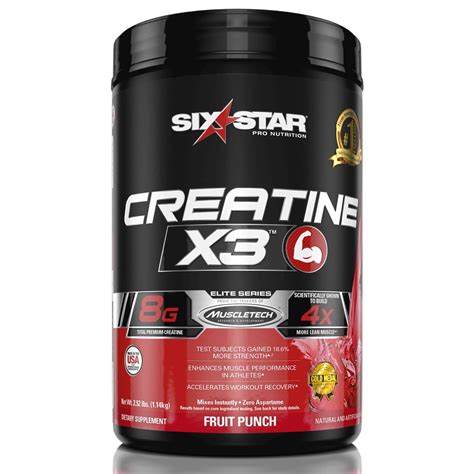 Six Star Creatine Powder Fruit Punch 2 5 Lbs For Sale Online Ebay