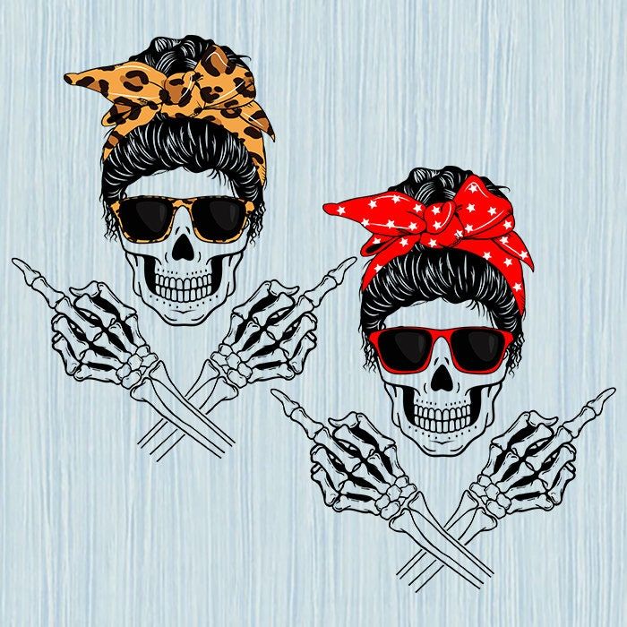 Skeleton Middle Finger Hand Svg Hand Skeleton Svg Skull Messy Bun Leopard Svg Skull Middle