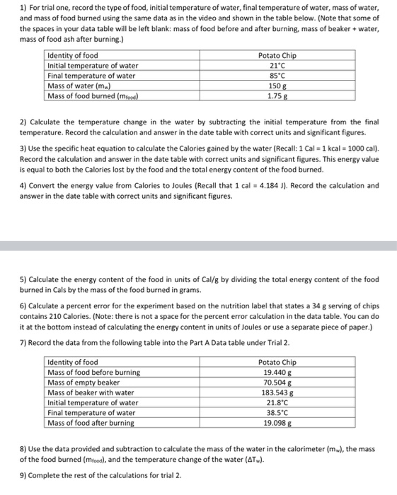 Skill Practice 5 Specific Heat Answers