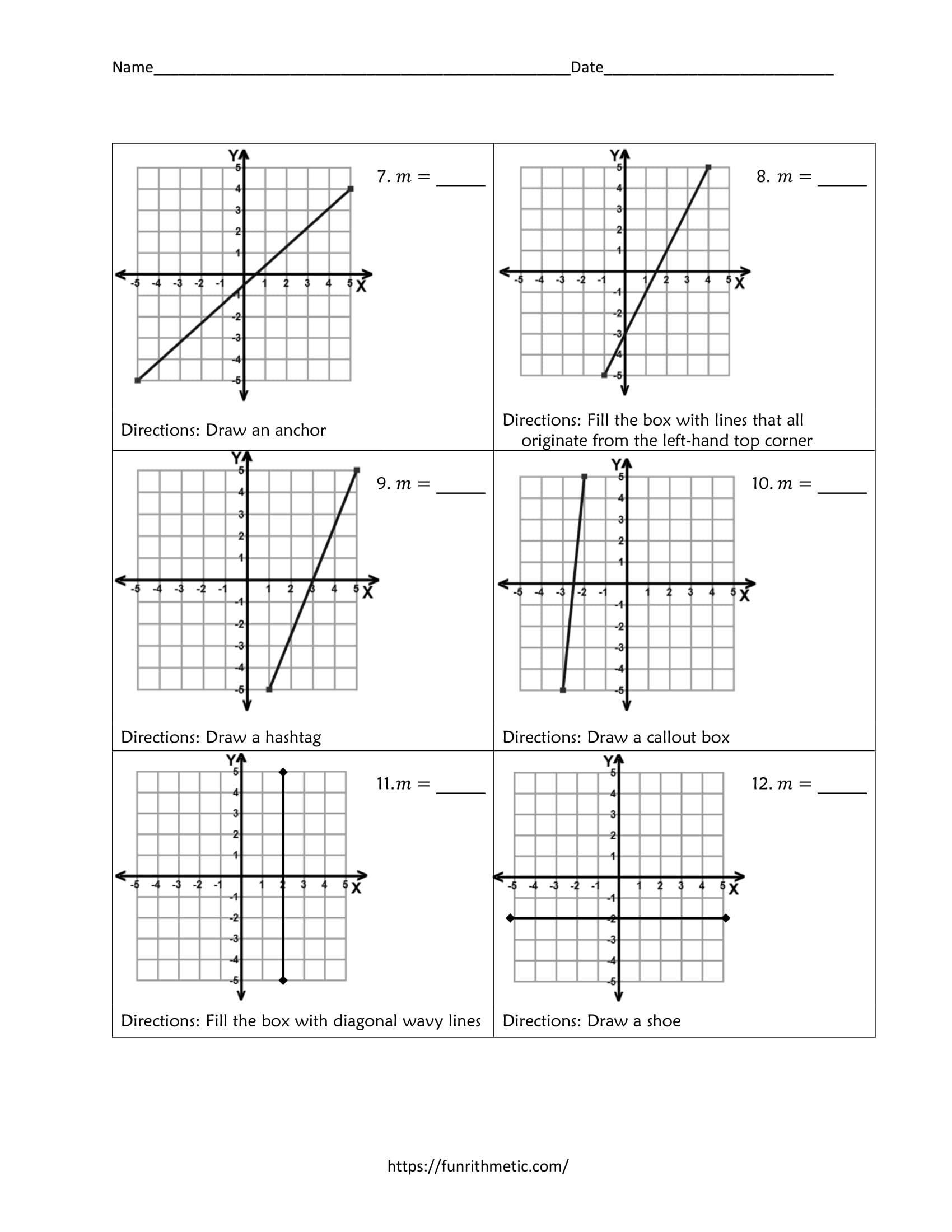 Slope Worksheets With Answers Thekidsworksheet