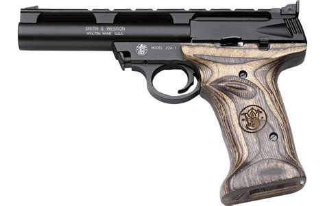 Smith Amp Wesson 22A 22Lr 5 5 Inch Rimfire Pistol With Wood Target Grip Sportsman Amp 39 S Outdoor