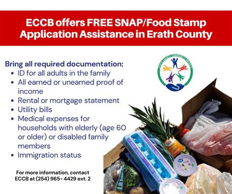 Snap Food Stamp Assistance Erath County United Way