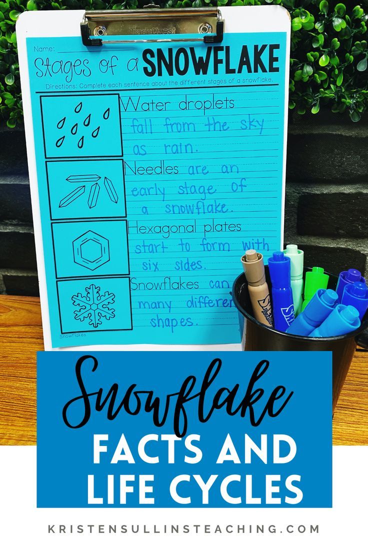 Snowflakes Facts And Life Cycle Teacher Help Life Cycles Science