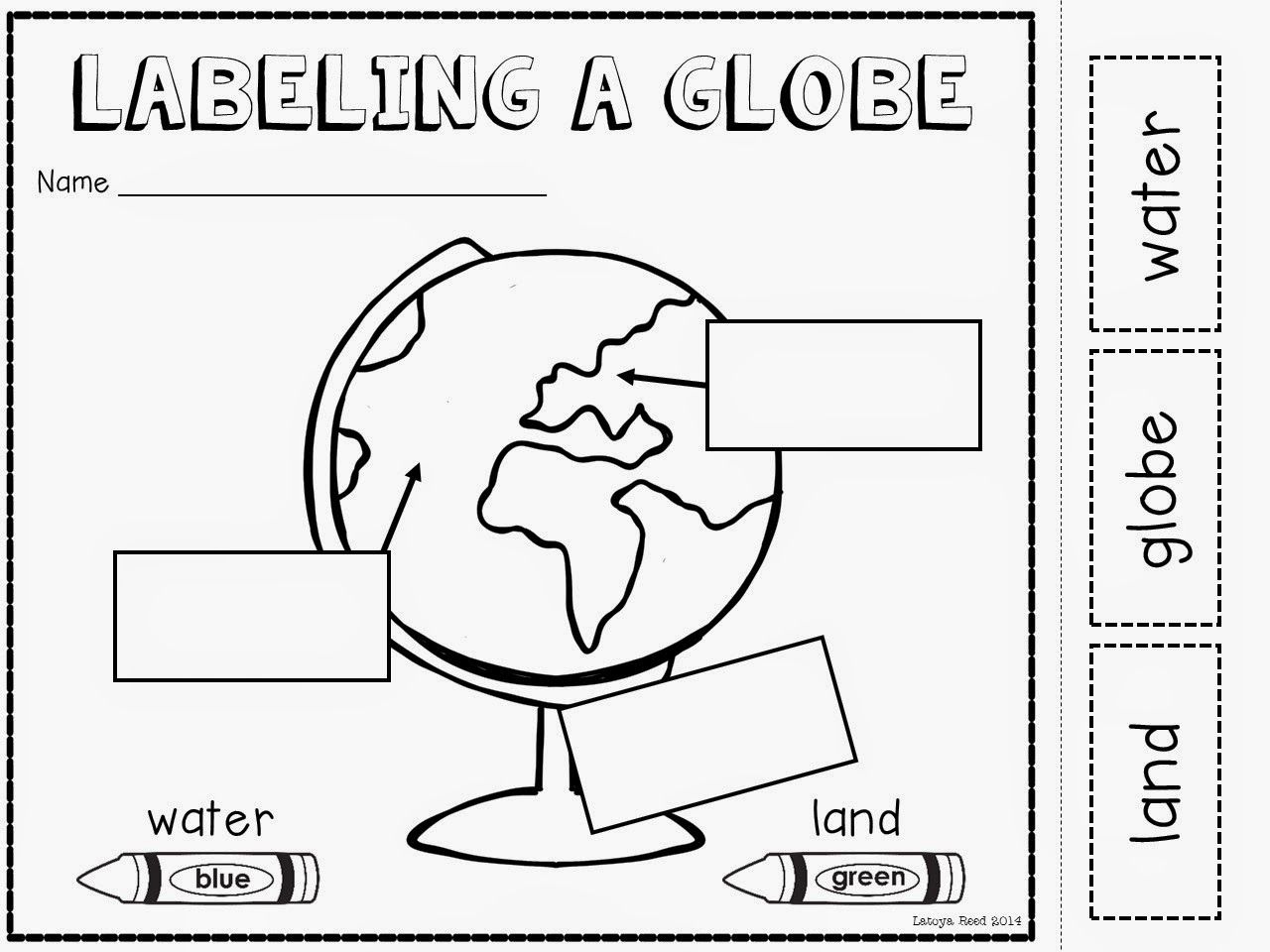 Social Studies Worksheet Using A Globe The Mailbox Kindergarten