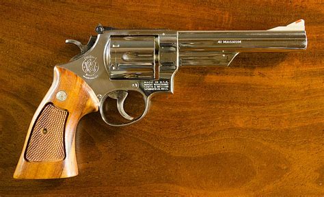 Sold Price Smith Wesson 41 Magnum Revolver 6 Shot Mod February 6