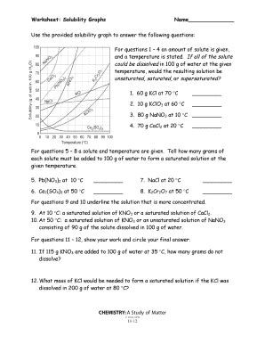 Solubility Graphs Worksheet Answers Complete With Ease Airslate Signnow