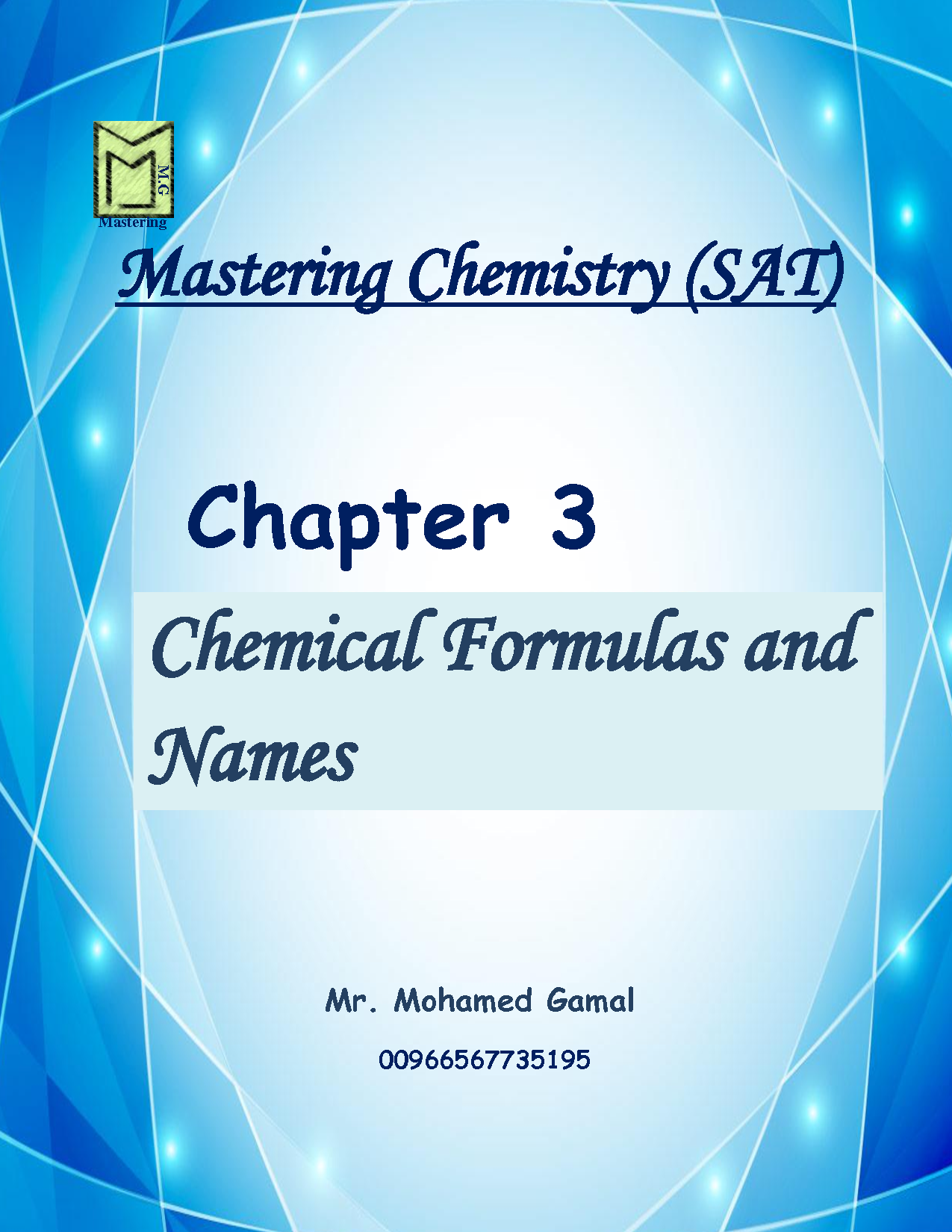 Solution Mastering Chemistry Sat Chapter 3 Chemical Fomulas And Names