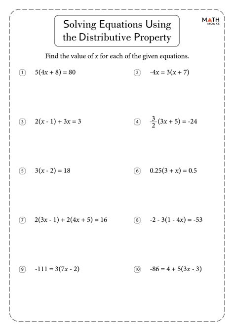 5 Ways to Solve Equations Using Distributive Property