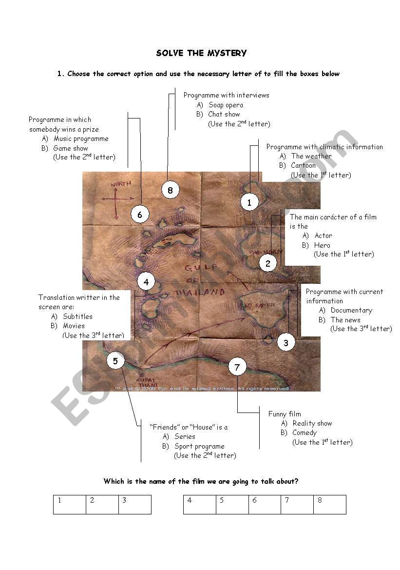 Solve The Mystery Esl Worksheet By Faythflame