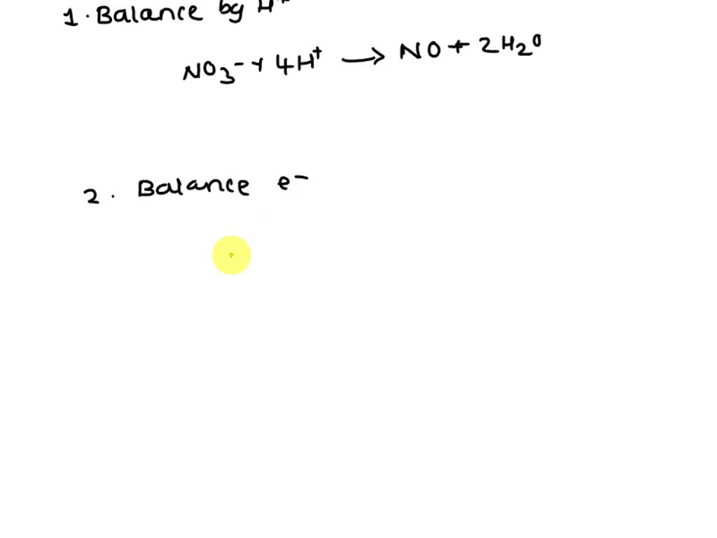 Solved Half Reaction Method Practice Balance The Following Equations