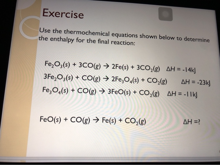 Solved Use The Thermochemical Equations Shown Below To Chegg Com