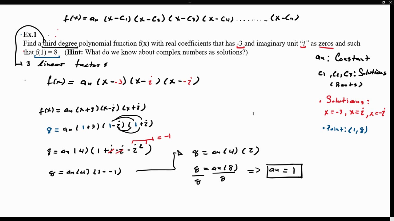 Solved Using The Linear Factorization Theorem Which Of The Chegg Com