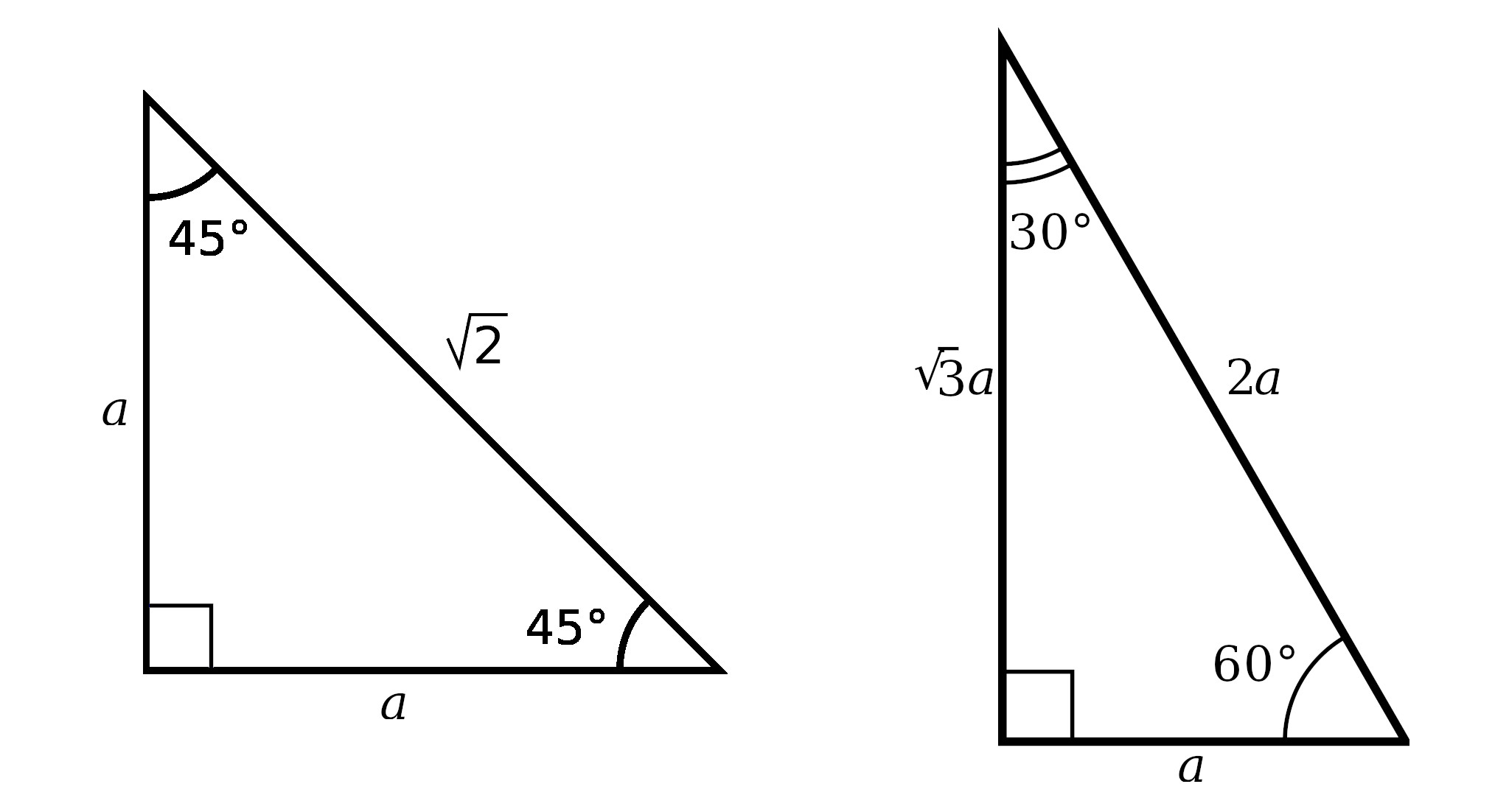 Solving 45 45 90 And 30 60 90 Special Right Triangles Lots Of Examples