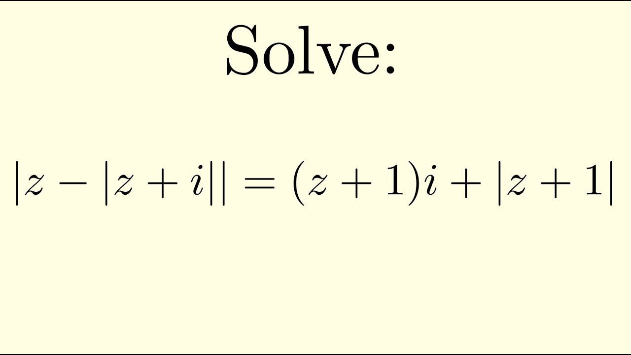 Solving Complex Exponential Equation A Simplified Approach Youtube