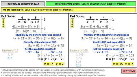 Solving Equations Involving Fractions Tes Tessshebaylo