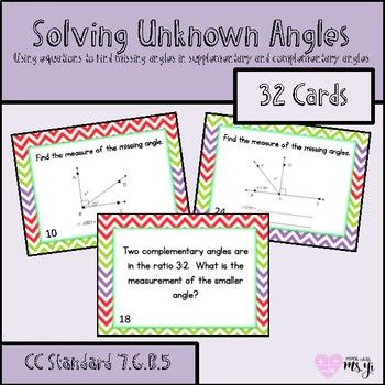 Solving For Unknown Angles Maze By Math Is Funtastic Tpt