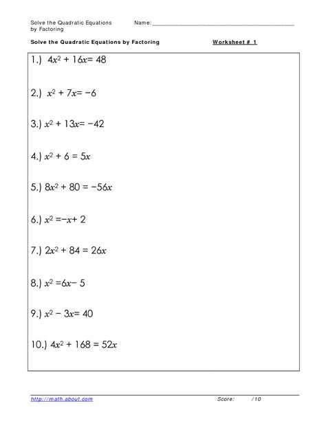 5 Ways to Solve Quadratic Equations by Factoring